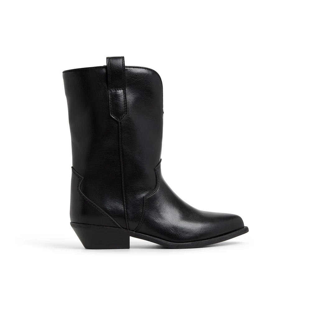 Sareena Noir Femmes Bottes mi-mollets | Boutique Spring Canada