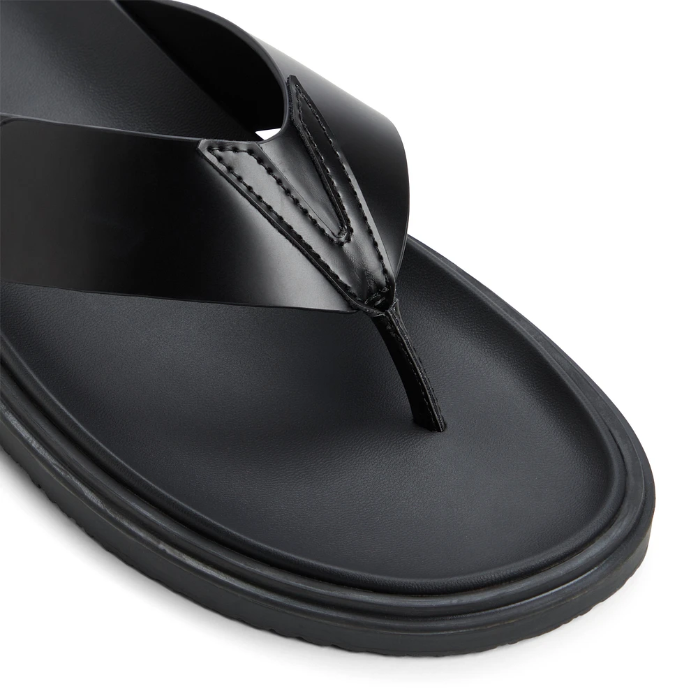 Sebastiano Autre Noir Hommes Sandales | Boutique Spring Canada
