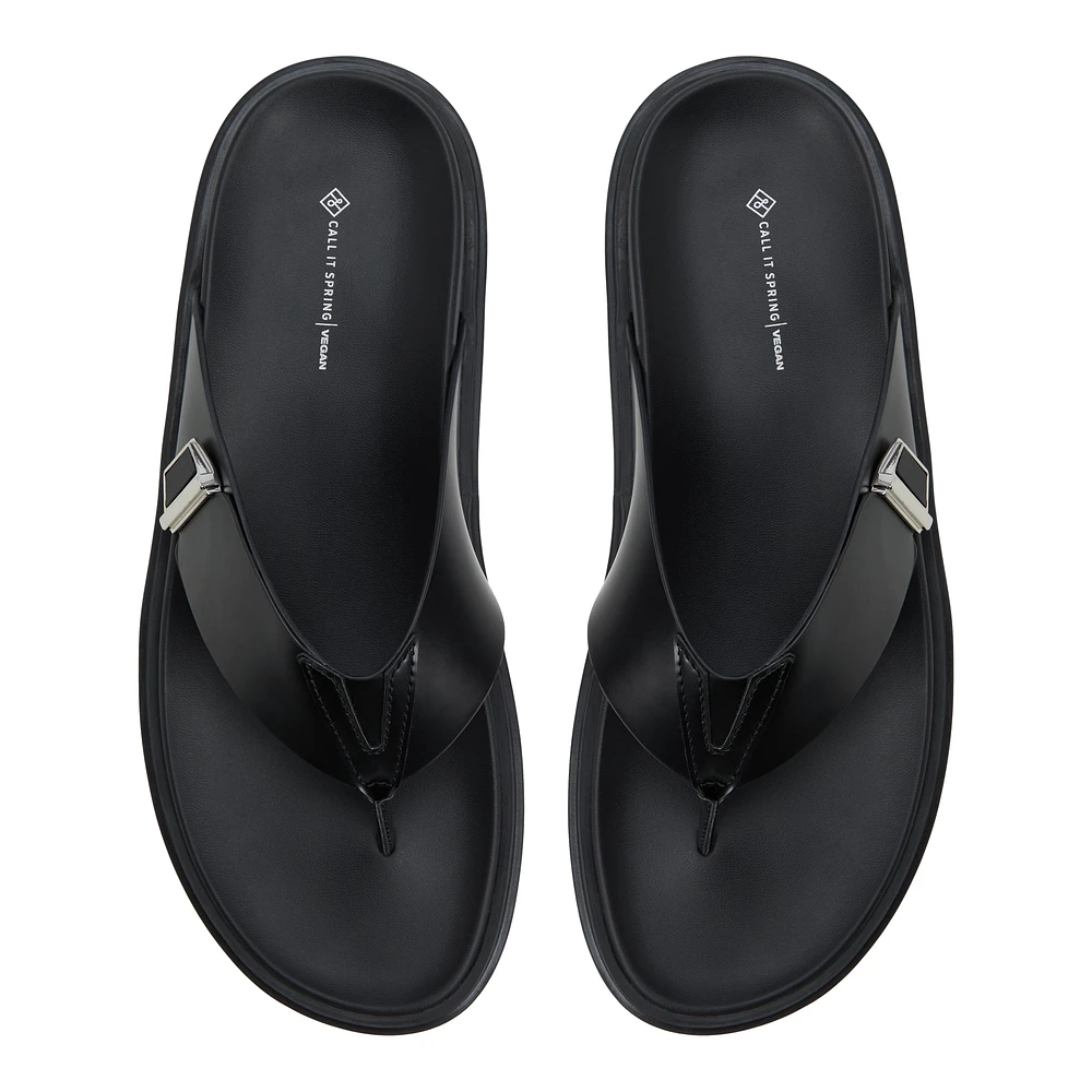 Sebastiano Autre Noir Hommes Sandales | Boutique Spring Canada
