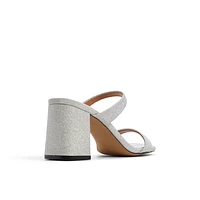Shaiaa Argent Femmes Sandales mules | Boutique Spring Canada