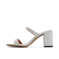 Shaiaa Argent Femmes Sandales mules | Boutique Spring Canada