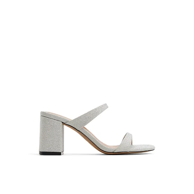 Shaiaa Argent Femmes Sandales mules | Boutique Spring Canada