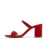 Shaiaa Rouge Moyen Femmes Sandales mules | Boutique Spring Canada