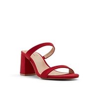 Shaiaa Rouge Moyen Femmes Sandales mules | Boutique Spring Canada