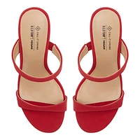 Shaiaa Rouge Moyen Femmes Sandales mules | Boutique Spring Canada