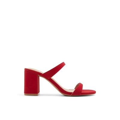Shaiaa Rouge Moyen Femmes Sandales mules | Boutique Spring Canada