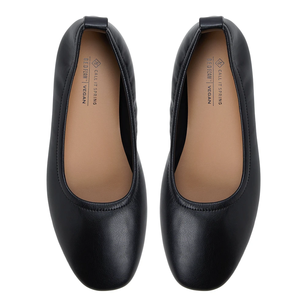 Sheilah Noir Femmes Ballerines | Boutique Spring Canada