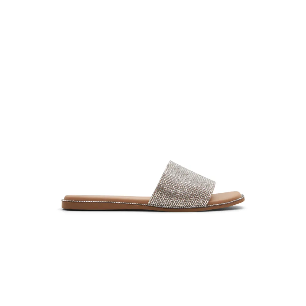 Shimmerr Silver Women's Slides