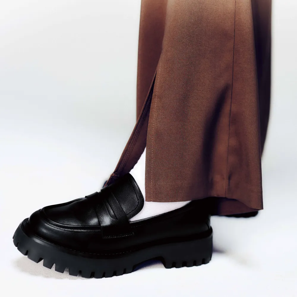 Shylo Chunky penny loafers - Lug sole