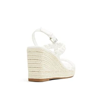 Siennah Blanc Femmes Talons compensés | Boutique Spring Canada