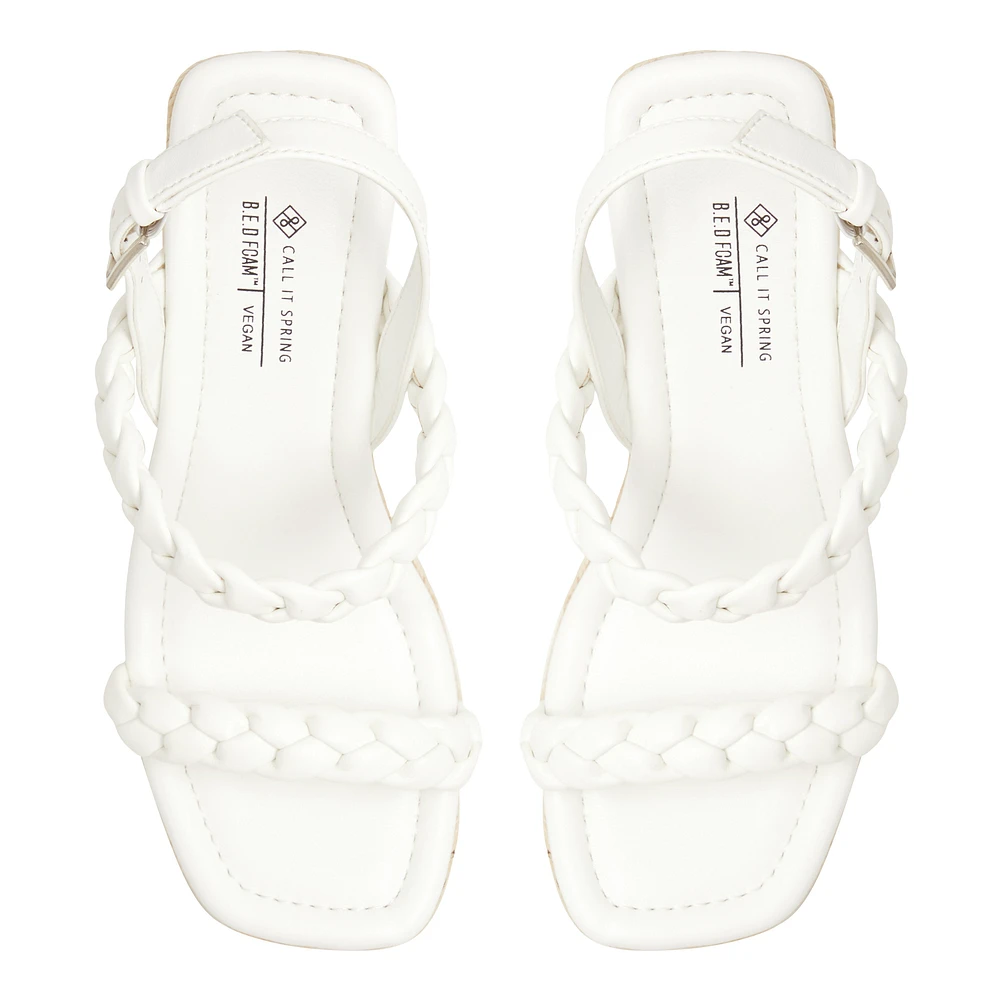 Siennah Blanc Femmes Talons compensés | Boutique Spring Canada