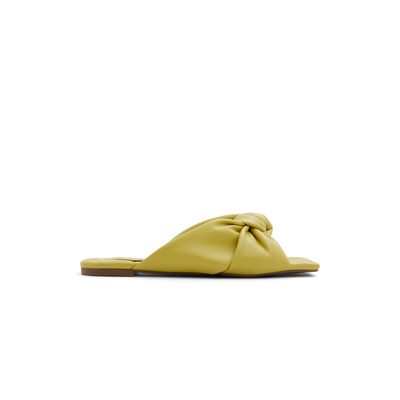 Simeoni Medium Green Women's Flat Sandals | Call It Spring Canada