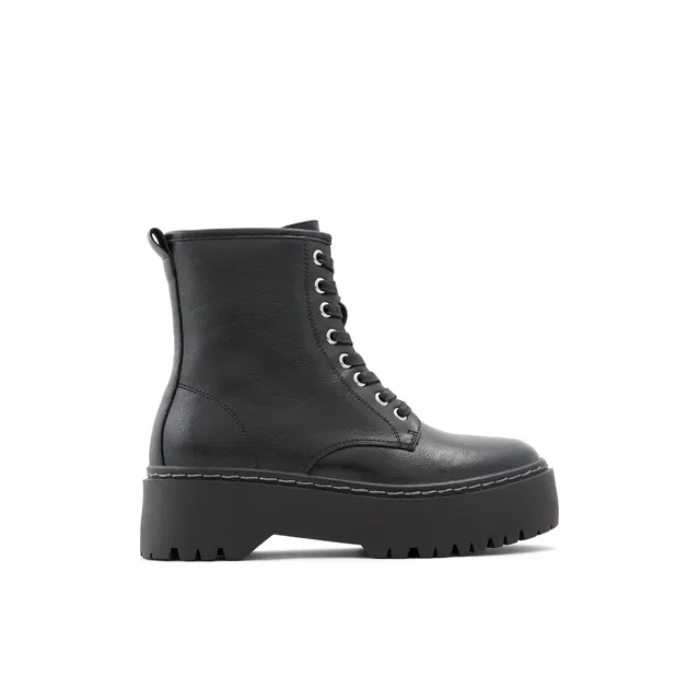 Skyler Black Women's Lace-up Boots | Call It Spring Canada