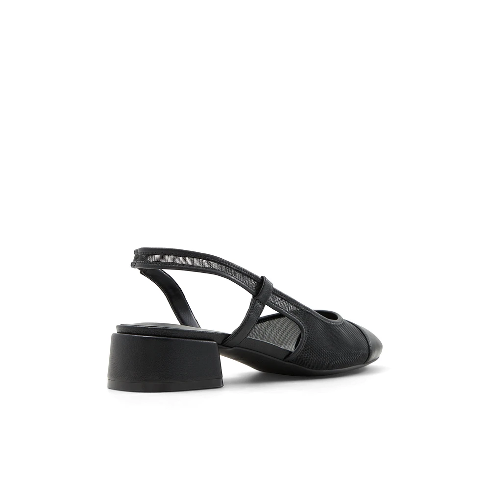 Sofiia Open Black Women's Low-mid Heels