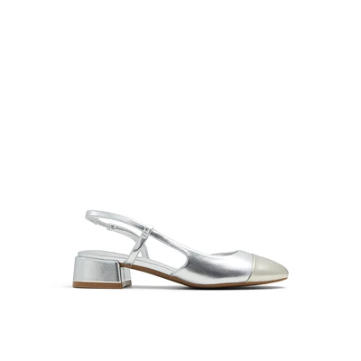 Sofiia Argent Synthetic Femmes Talons chatons | Boutique Spring Canada