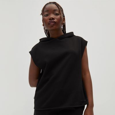 Spritz Black Women's Sleeveless Hoodies | Call It Spring Canada