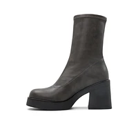 Steffanie Dark Grey Women's Block Heels