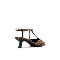 Talaa Brown Overflow Women's Neutral Heels Bags