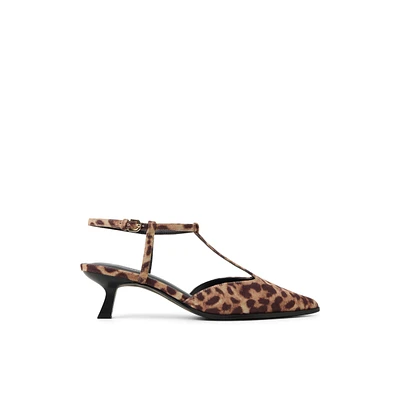 Talaa Brown Overflow Women's Neutral Heels Bags