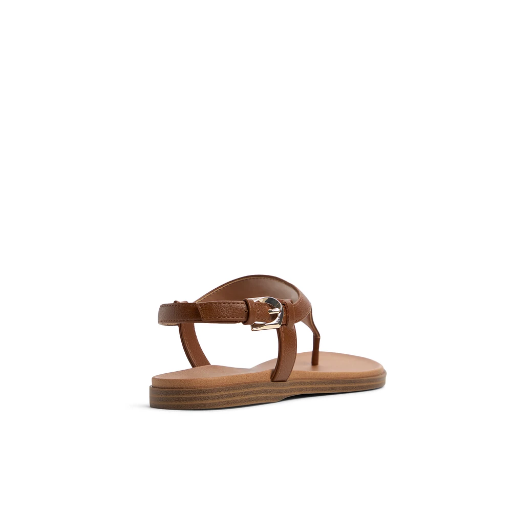 Tucson Cognac Femmes Sandales à talons plats | Boutique Spring Canada