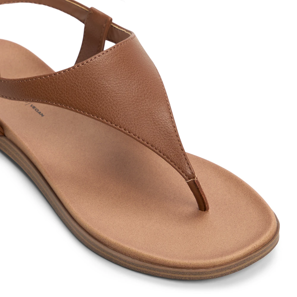 Tucson Cognac Femmes Sandales à talons plats | Boutique Spring Canada