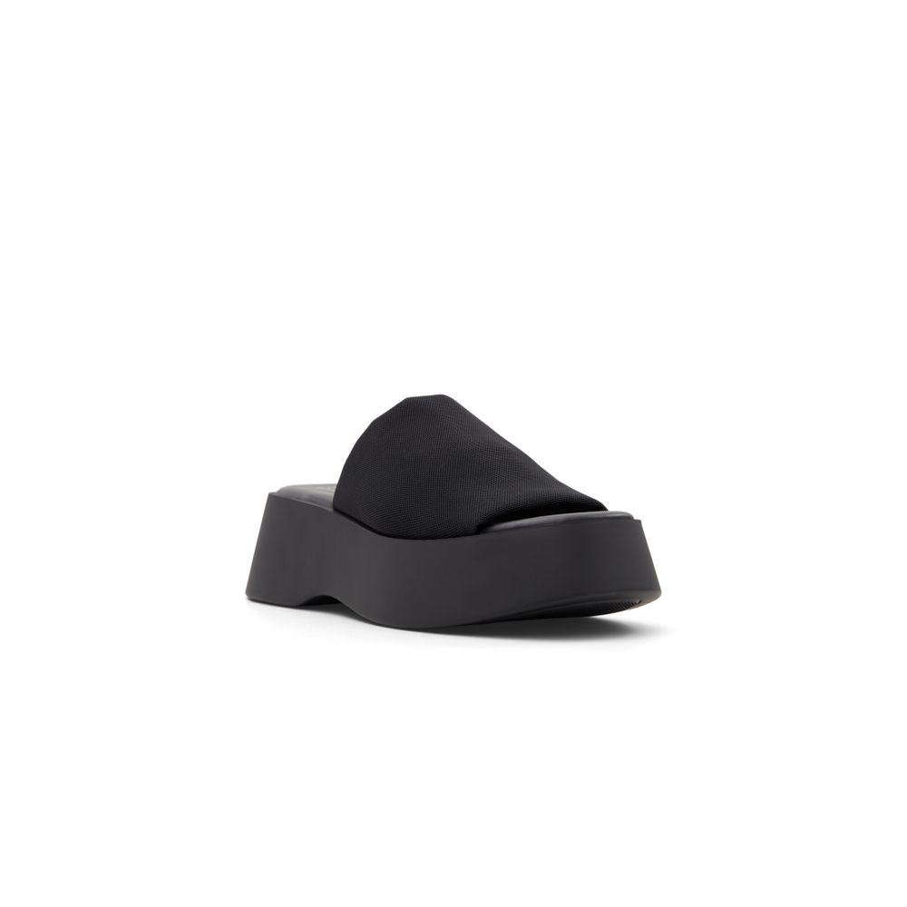 Venise Black Women's Wedges