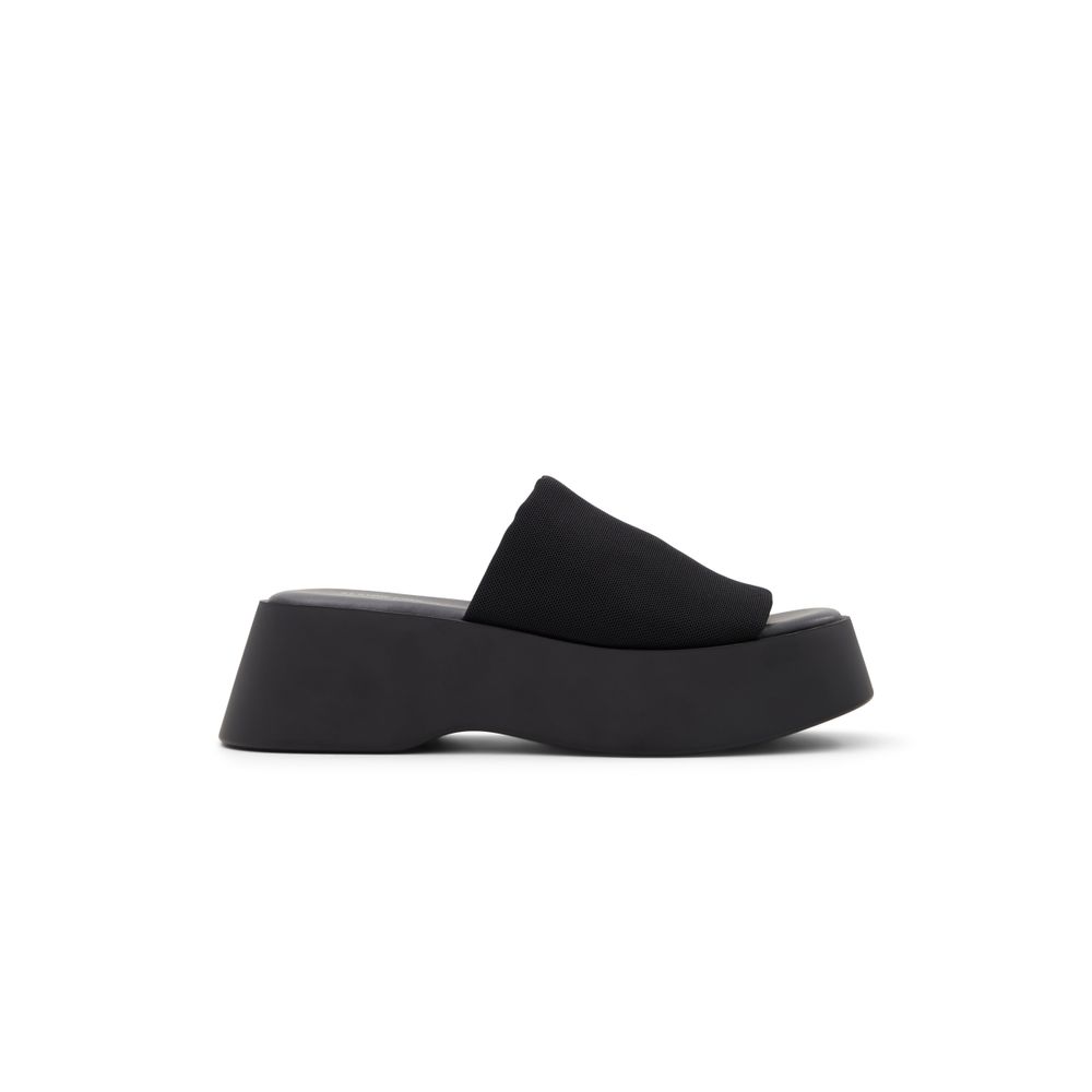 Venise Black Women's Wedges