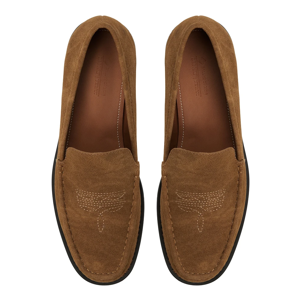 Wilshire Tan Synthetic Suede Men's Dress Shoes