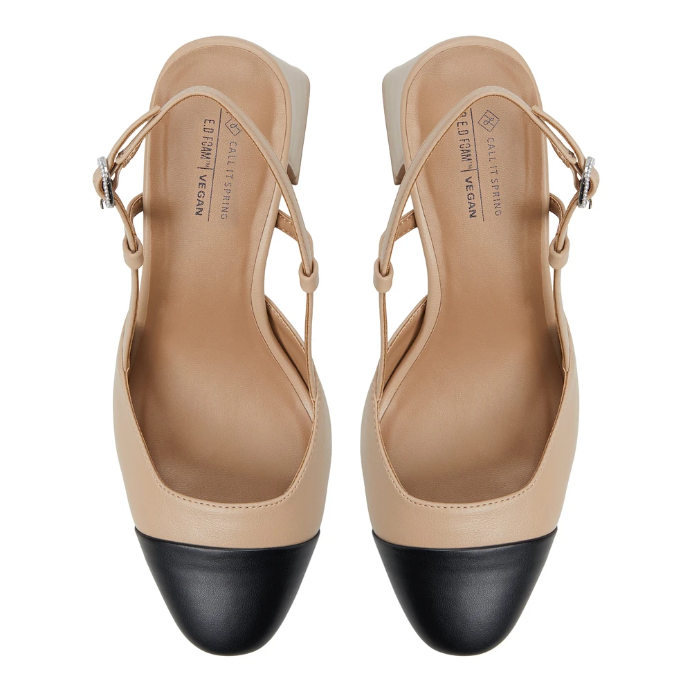 Winsloww Autre Beige Femmes Talons blocs | Boutique Spring Canada