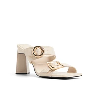 Zoeey Bone Women's Mule Sandals