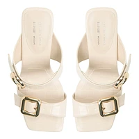 Zoeey Bone Women's Mule Sandals