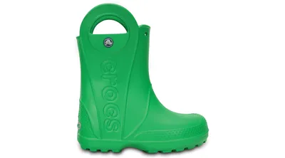 Crocs Kids’ Handle It Rain Boot; Grass Green
