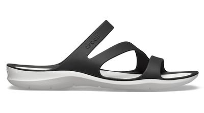 Crocs Women’s Swiftwater™ Sandal; Black / White