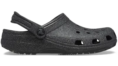 Crocs Classic Glitter Clog; Black Glitter