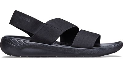 Crocs Women's LiteRide™ Stretch Sandal; Black / Black