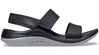 Crocs Women’s LiteRide 360 Sandal; Black / Light Grey