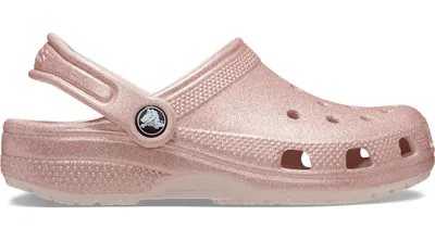 Crocs Kids' Classic Glitter Clog; Quartz Glitter