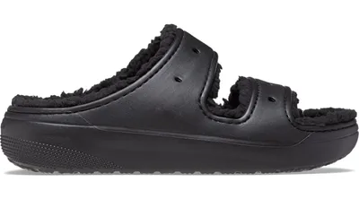 Crocs Classic Cozzzy Sandal; Black / Black