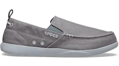 Crocs Men’s Walu Slip-On; Slate Grey/Light Grey