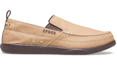 Crocs Men’s Walu Slip-On; Khaki / Espresso, M13