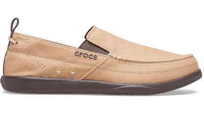 Crocs Men’s Walu Slip-On; Khaki / Espresso