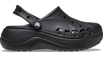 Crocs Baya Platform Clog; Black