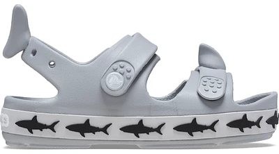 Crocs Toddlers’ Crocband™ Cruiser Shark Sandal; Light Grey