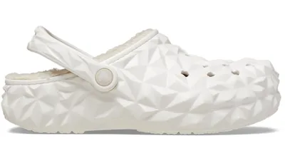 Crocs Classic Lined Geometric Clog; White