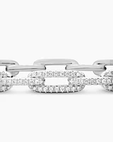 Stax Chain Link Bracelet 18K Gold with Diamonds