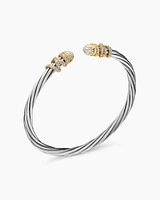 Helena Bracelet with 18K Yellow Gold and Diamonds, 4mm
