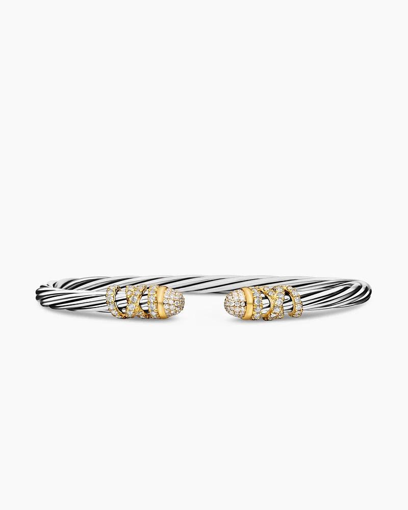 Helena Bracelet with 18K Yellow Gold and Diamonds, 4mm