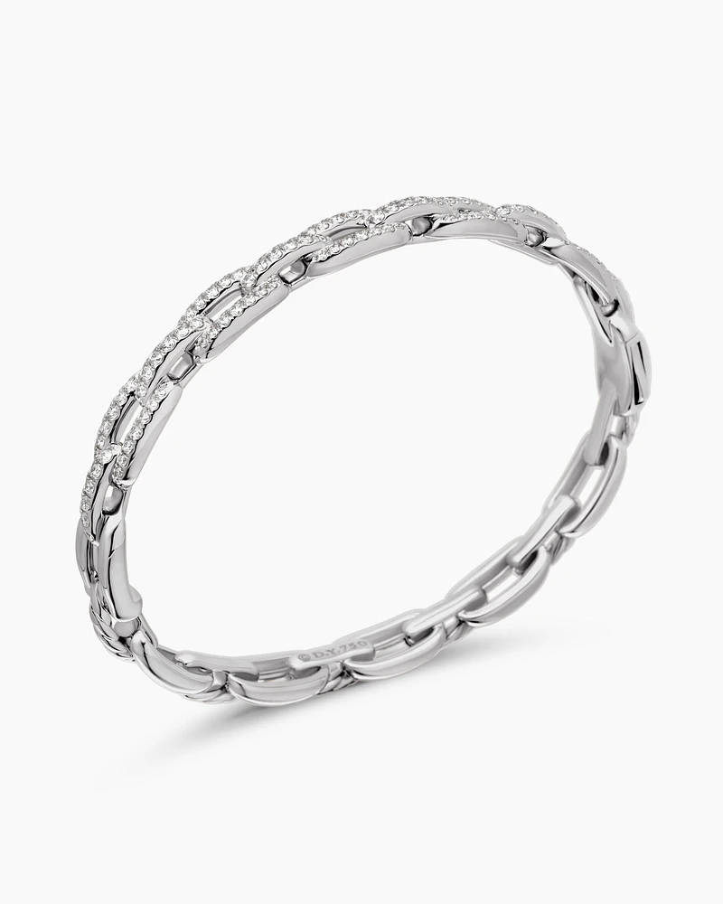 Stax Chain Link Bracelet in 18K Gold with Diamonds