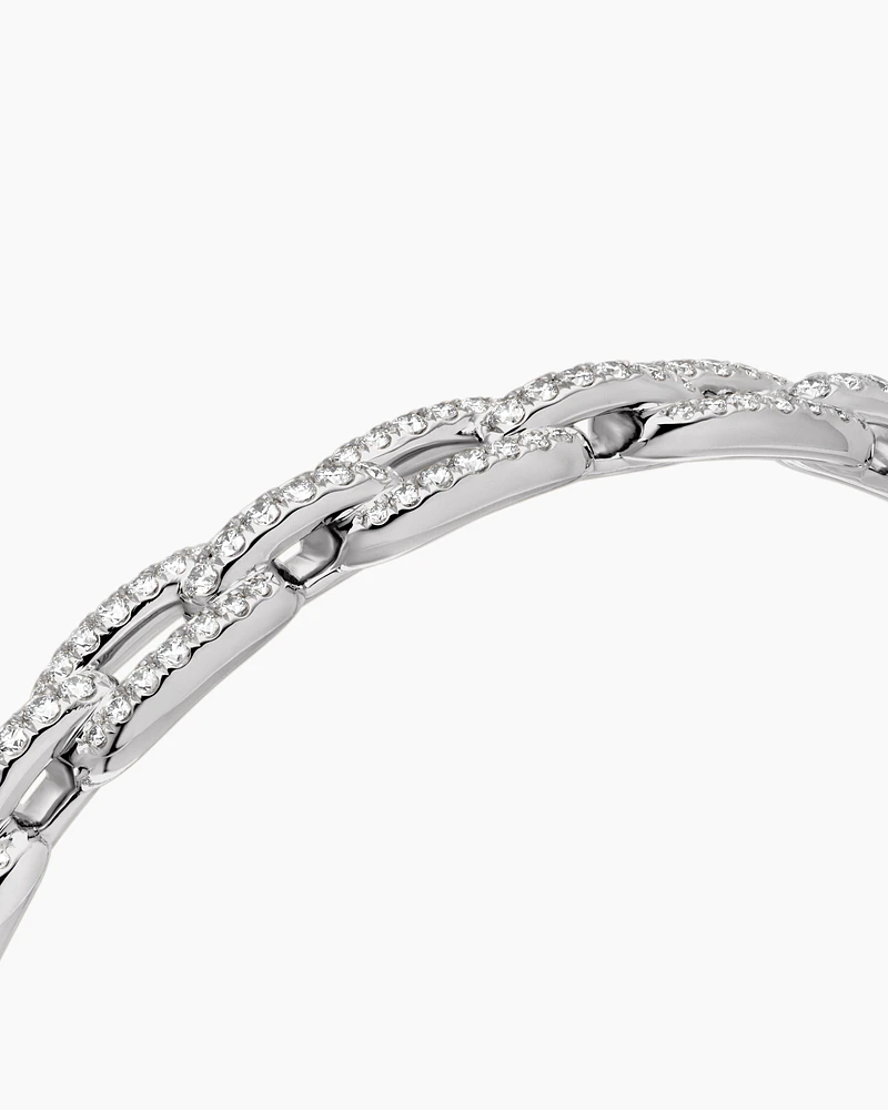 Stax Chain Link Bracelet in 18K Gold with Diamonds