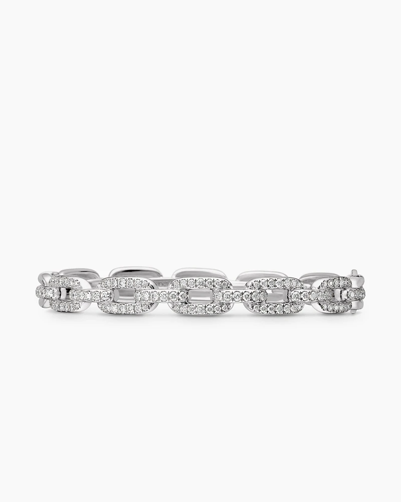 Stax Chain Link Bracelet in 18K Gold with Diamonds